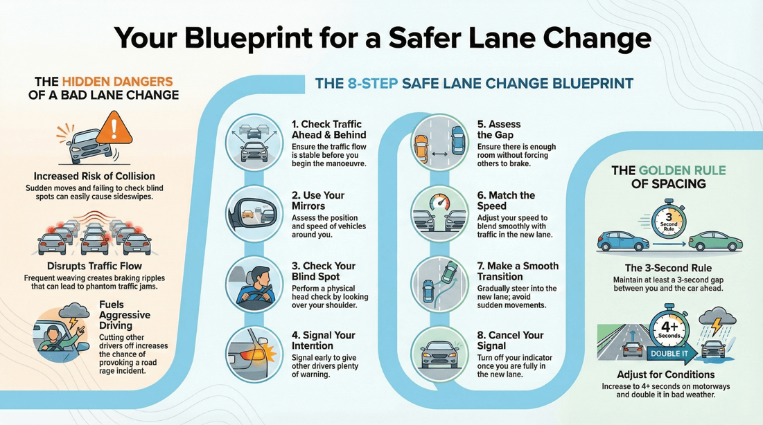 Sudden Lane Changes in Urban Traffic: Why They Increase Collision Risk